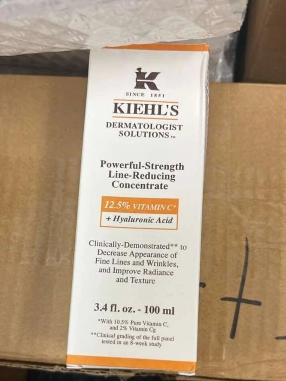 Kiehls Powerful Strength Line Reducing Concentrate 3.4oz 100mL New Sealed - Picture 2 of 2